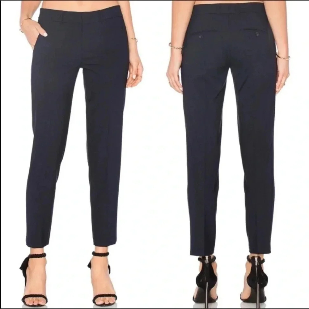 Vince blue wool blend slacks